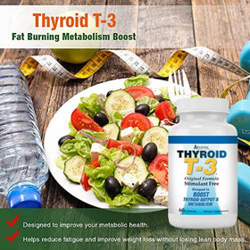 Vue latérale des capsules Thyroid T3