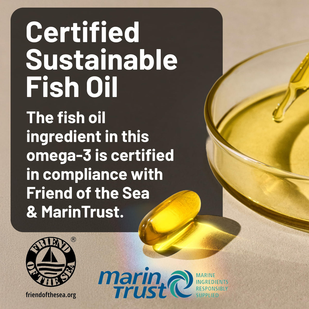 Vue latérale des gélules NatureWise Omega 3