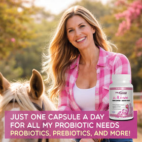 Vue latérale du flacon d'Essential Source Triactive Biotics