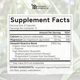 Vue latérale du flacon de capsules ALOEPATH Aloe Vera