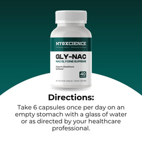 Vue latérale du flacon de capsules MYOXCIENCE NAC