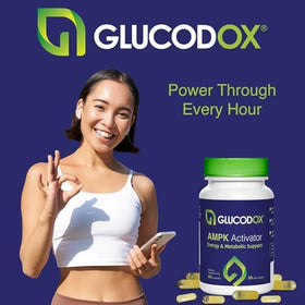Vue latérale du flacon de GlucodOX AMPK Activator