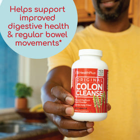Vue latérale du flacon de Health Plus Colon Cleanse
