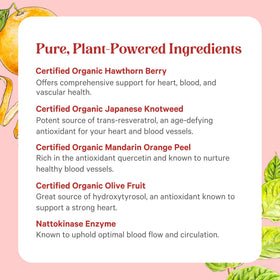 Vue latérale du flacon de PURE SYNERGY Complément Alimentaire Coeur