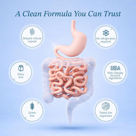 Vue latérale du flacon de Vitamin Bounty Pro-50 Probiotique