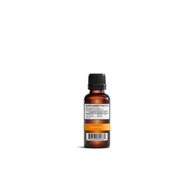 Vue latérale du flacon de Vitamine D3 + K2 Advanced Trichology