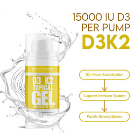 Vue latérale du Gel Topique Vitamine D3 K2 ANDROGENESIS