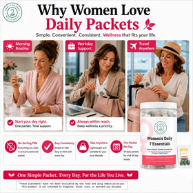 Vue latérale du pack de vitamines 2nd Springs pour femmes