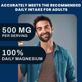 Vue latérale du pot de magnésium 120 capsules