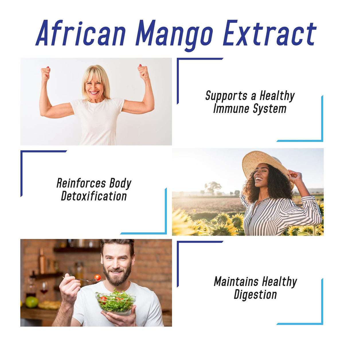 Vue rapprochée de capsules d'extrait de mangue africaine 500mg