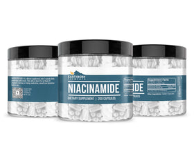Vue rapprochée de la capsule de Niacinamide d'Earthborn Elements