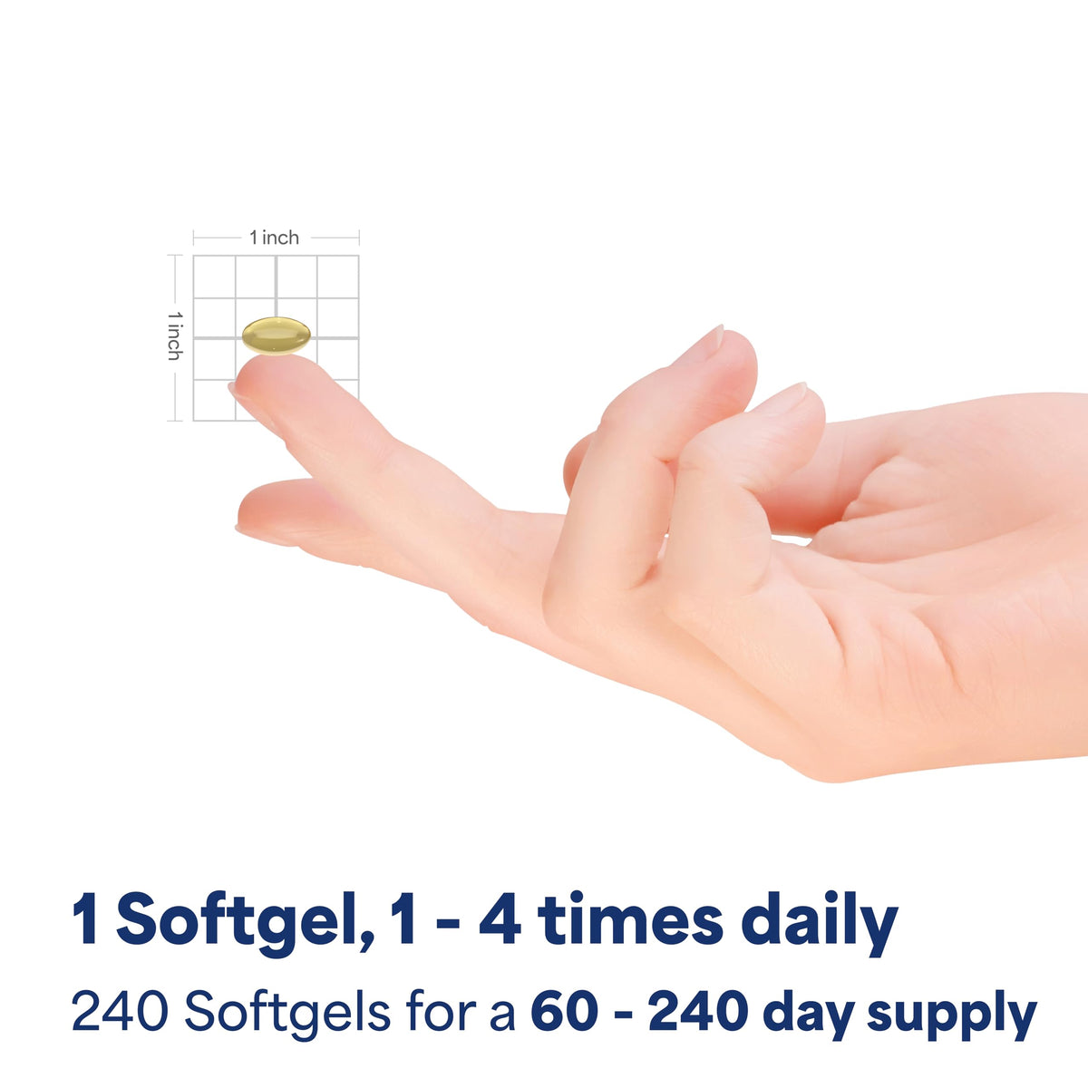 Vue rapprochée de la gélule molle Puritan's Pride Coenzyme Q10