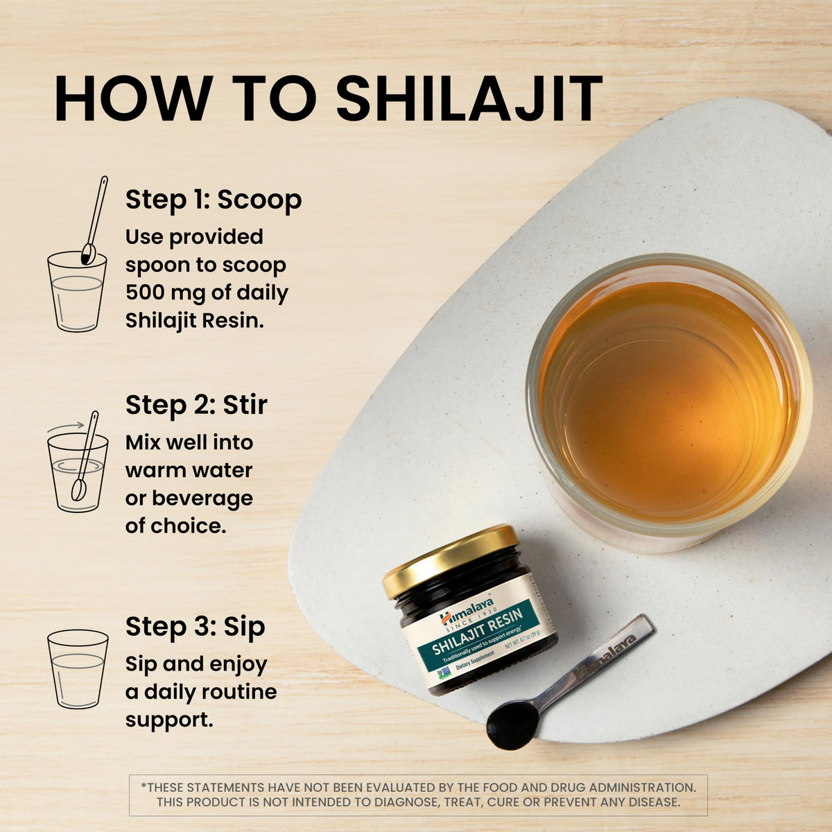 Vue rapprochée de la résine de Shilajit dans un pot