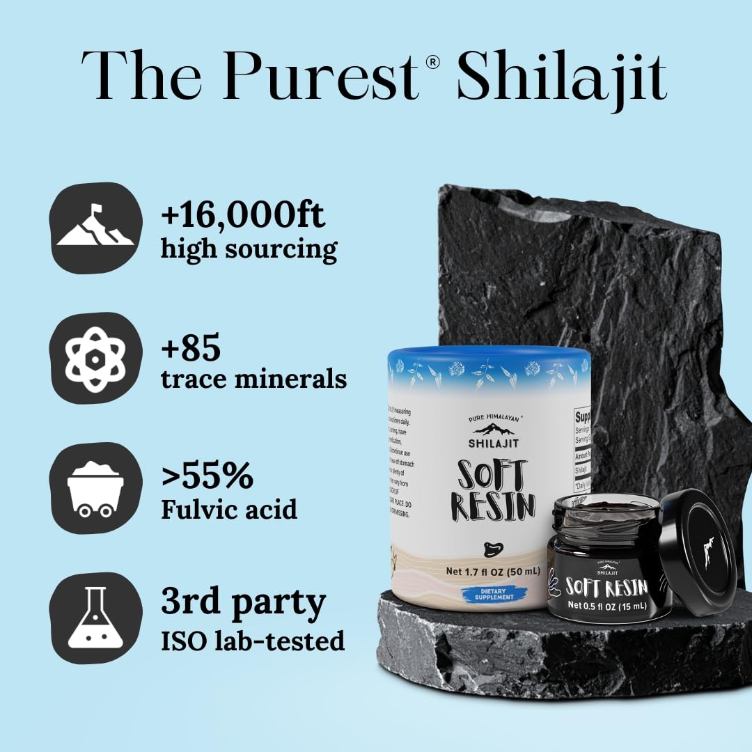 Vue rapprochée de la résine de shilajit pure
