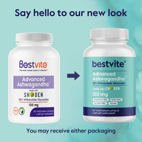 Vue rapprochée des capsules BESTVITE Advanced Ashwagandha