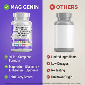 Vue rapprochée des capsules de magnésium glycinate