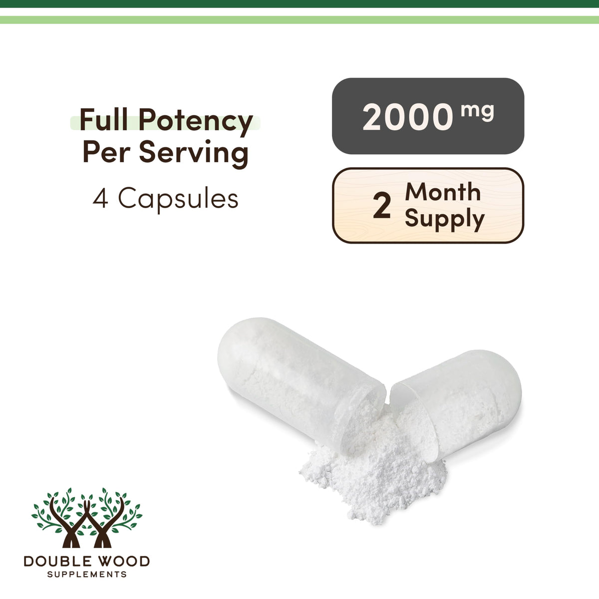 Vue rapprochée des capsules de Magnésium L-Thréonate Double Wood