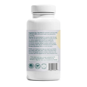 Vue rapprochée des capsules de Mira Inositol sur une table