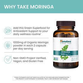 Vue rapprochée des capsules de Moringa Himalaya