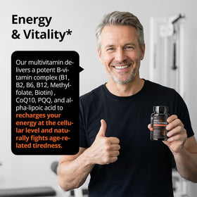 Vue rapprochée des capsules de multivitamines HiWell Absorfyx