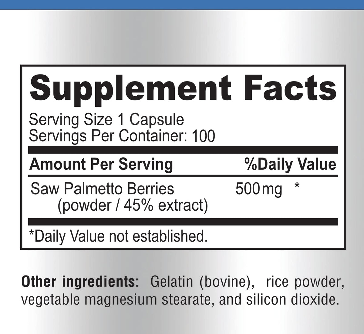 Vue rapprochée des capsules de Saw Palmetto YUMMYVITE