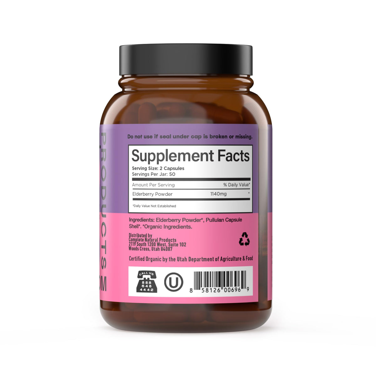 Vue rapprochée des Capsules de Sureau, montrant la texture