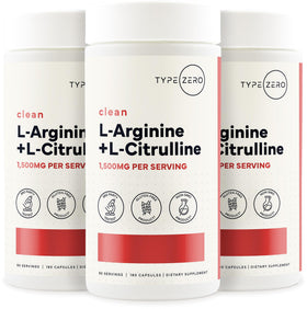 Vue rapprochée des capsules de Type Zero L-Arginine + L-Citrulline