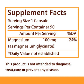 Vue rapprochée des capsules EcoBlend Magnésium Glycinate