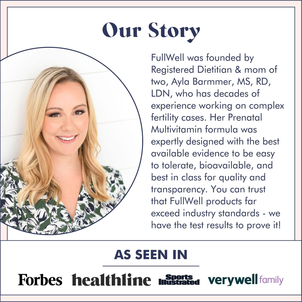 Vue rapprochée des capsules FullWell Fertility support