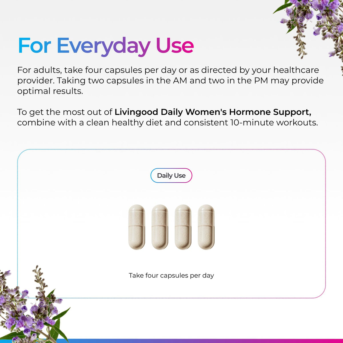 Vue rapprochée des capsules Livingood Daily
