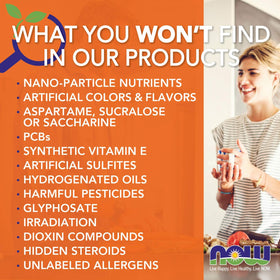 Vue rapprochée des capsules NOW Foods MSM 1000 mg