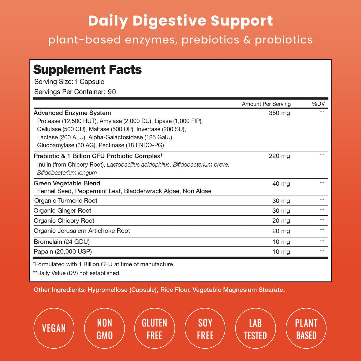 Vue rapprochée des capsules NutraChamps Multi-Enzymes