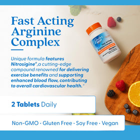 Vue rapprochée des comprimés de Doctor's BEST Complexe Arginine