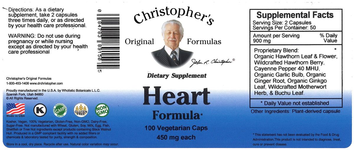 Vue rapprochée des gélules de complément alimentaire Coeur de Christopher's