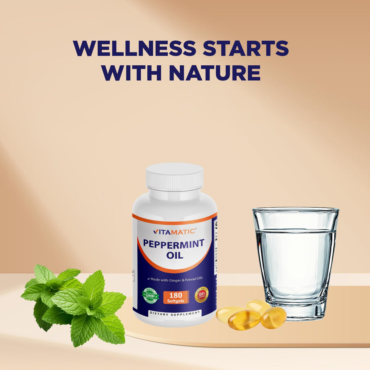 Vue rapprochée des gélules de Vitamatic