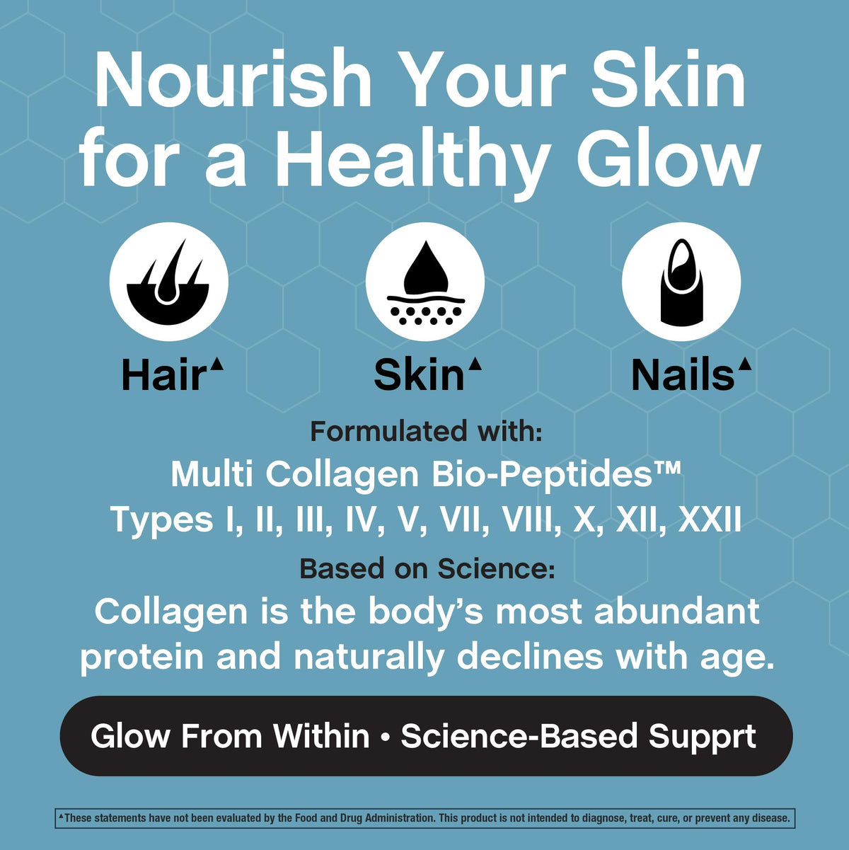 Vue rapprochée des gélules NeoCell Multi Collagen
