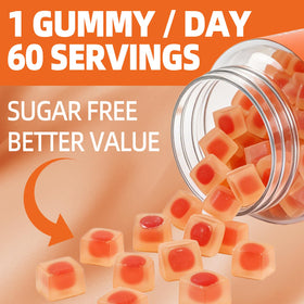 Vue rapprochée des Gummies de Vitamine C OALSE