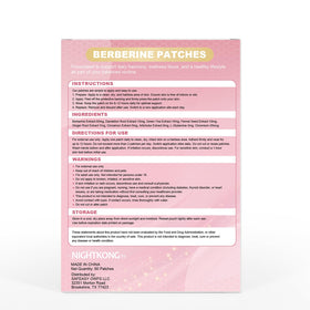Vue rapprochée des patches de berbérine NightKong