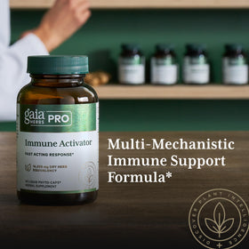 Vue rapprochée des phyto-capsules liquides Gaia Herbs PRO