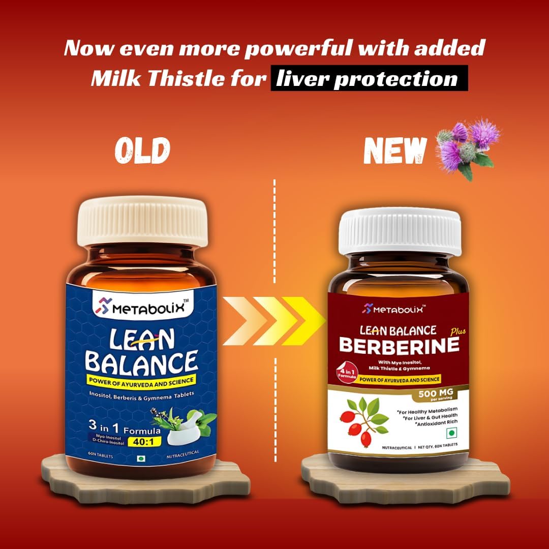 Vue supérieure de a balanced routine Lean Balance 1000mg Berberine Plus
