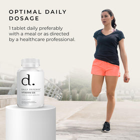 Vues multiples des comprimés de vitamine D3 Daily Defense