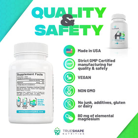 Vues multiples des Tablettes Effervescentes H2 TrueShape Nutrition
