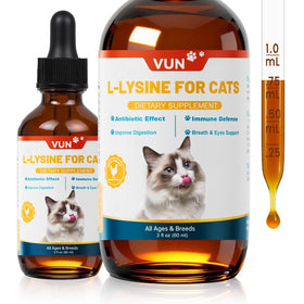 VUN L-Lysine Liquide pour Chats 150g, vue de face