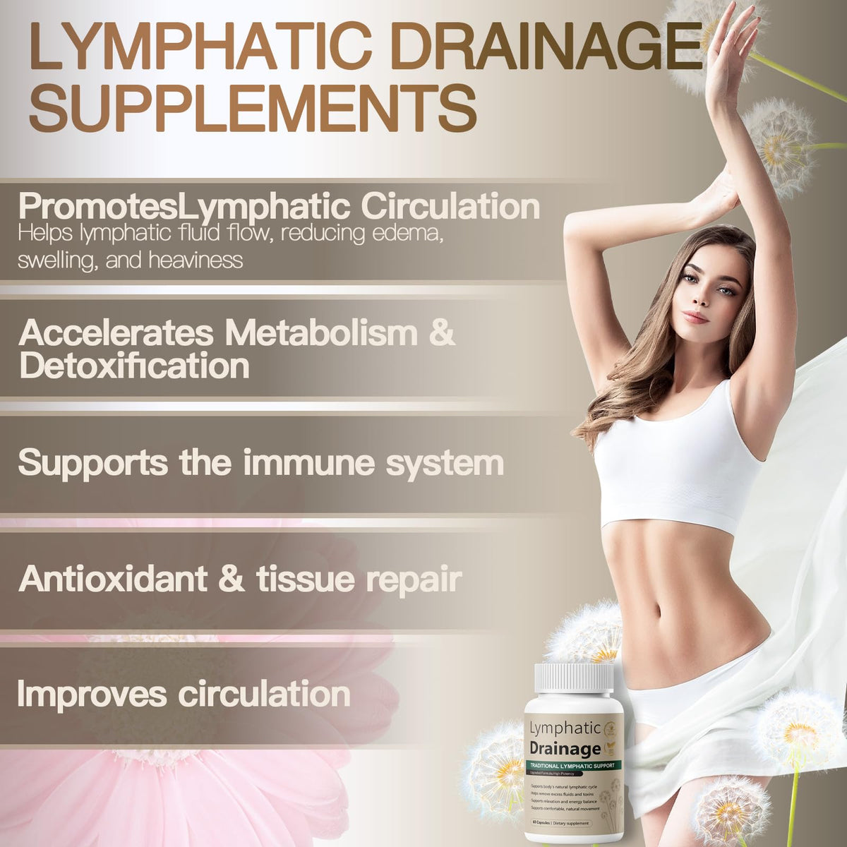 Vunexo Capsules de Drainage Lymphatique 60 capsules en usage