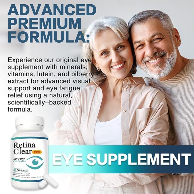 Vunexo Retina Clear Pro capsules sur fond blanc