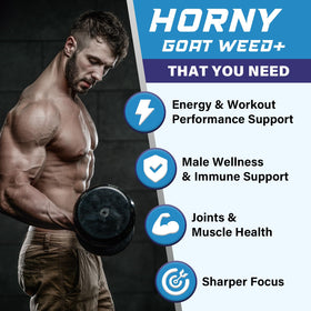 Vusinmju Horny Goat Weed 12 en 1 60 comprimés côté