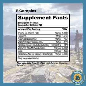 Vykee Nutrition B Complex 750mg Folate en contexte de vie quotidienne