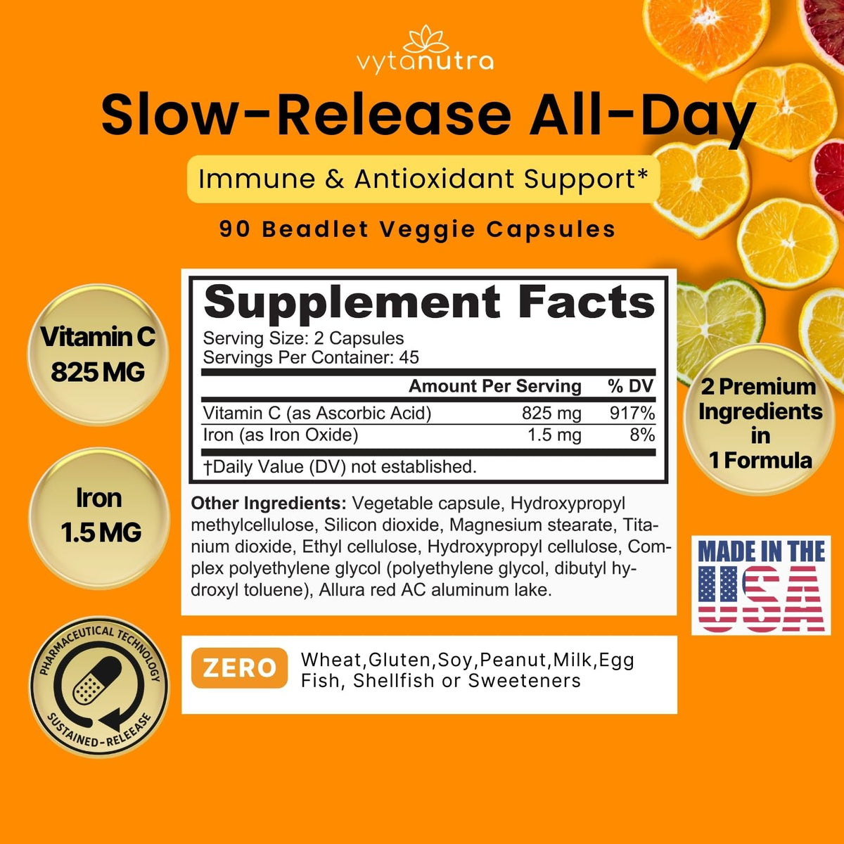 Vytanutra Vitamine C capsules avec emballage