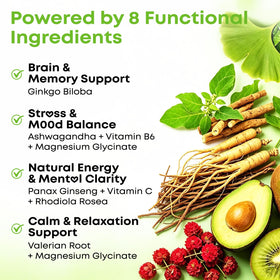 VZOXAINS Gummies Ginkgo Biloba 240mg à l'intérieur d'une main