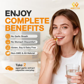WACHRAY Ail Vieilli 10000mg gélules, arrière du sachet